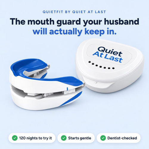 QuietFit mouth guard and case